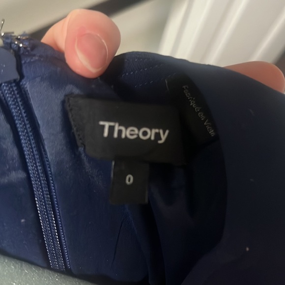 Theory lighter navy blue suiting dress - Picture 3 of 5